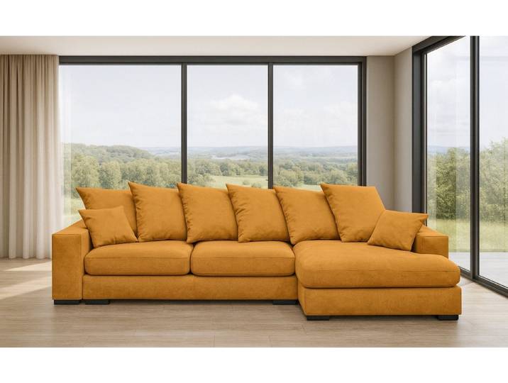 Kaiser Möbel Ecksofa Ecksofa Sofa L-form, Couch L-form Gabon Ottomane Links/Rechts