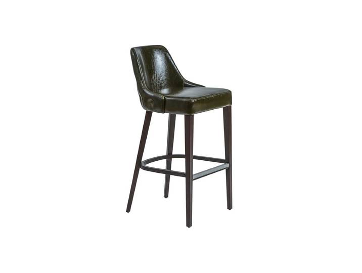 JVmoebel Barhocker Moderner Barhocker mit Lederpolster in Schwarz (1 St), Made in Europa