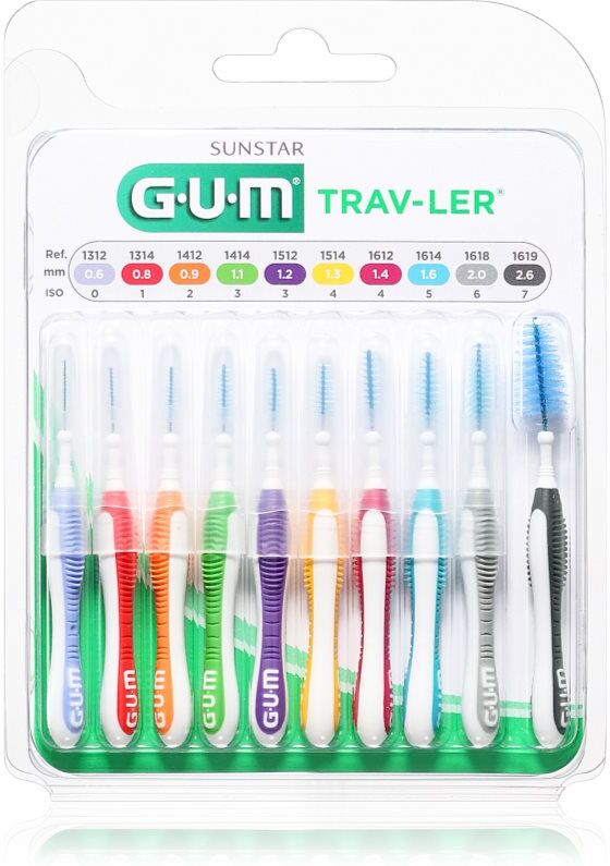 G.U.M Trav-Ler Multi brossettes interdentaires 10 pcs