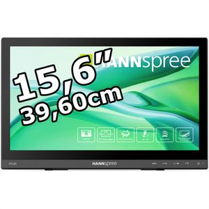 Hannspree Monitor HT165HPB, 15,6 Zoll, Full HD 1920x1080 Pixel, 15 ms, 60 Hz, Touchscreen, portable