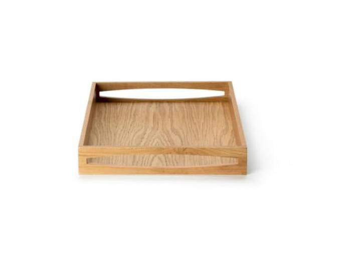 Continenta 4140 Oak Wood Tablett aus Eichenholz, Holz, Hellbraun
