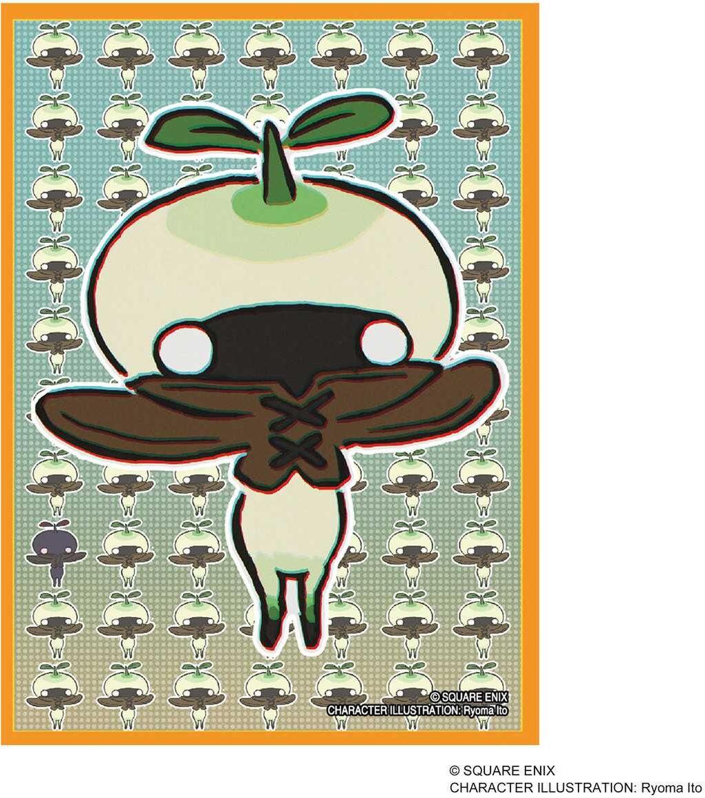 Final Fantasy XI Mandragora Card Sleeves, 100 Pack for Trading Cards, Official Square Enix Design, 6.35 × 8.89 cm