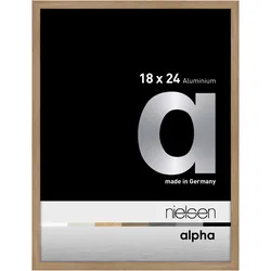 Nielsen Aluminium-Bilderrahmen Alpha  Normalglas / Floatglas / Eiche / 18 x 24