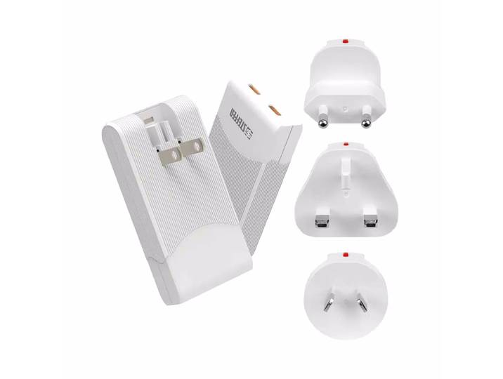 Steffen World PD 65W Reiseadapter – weiss