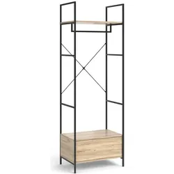 Vicco, Kleiderschrank, Enya mit Schublade (60 x 40 x 180 cm)