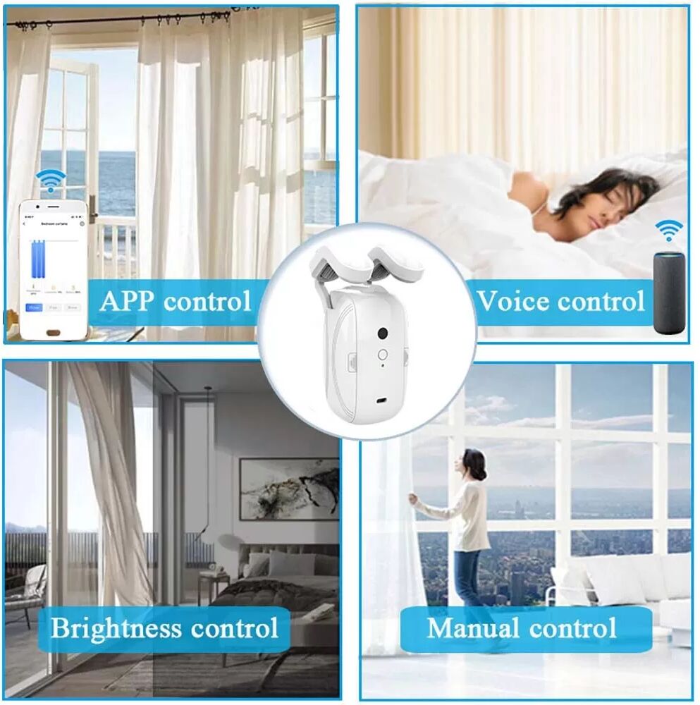 INF Intelligenter Elektrischer Vorhangmotor - ZigBee Doppelöffnung für Römische Stange
