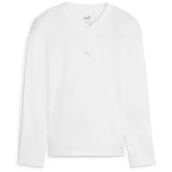 PUMA teamGOAL Baselayer Langarmshirt Kinder 04 - PUMA white/feather gray 128