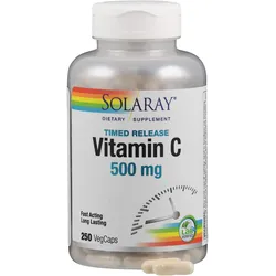 Vitamin C 500 mg mit Hageb & Acero Verzög Solaray 250 ST