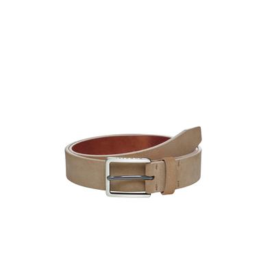 Ledergürtel BUGATTI "bugatti Herrengürtel 0298", Herren, Gr. 90, beige (kamel), Leder, Gürtel Ledergürtel