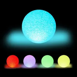 Relaxdays 10 x LED Kugelleuchte mit Farbwechsel Weiß