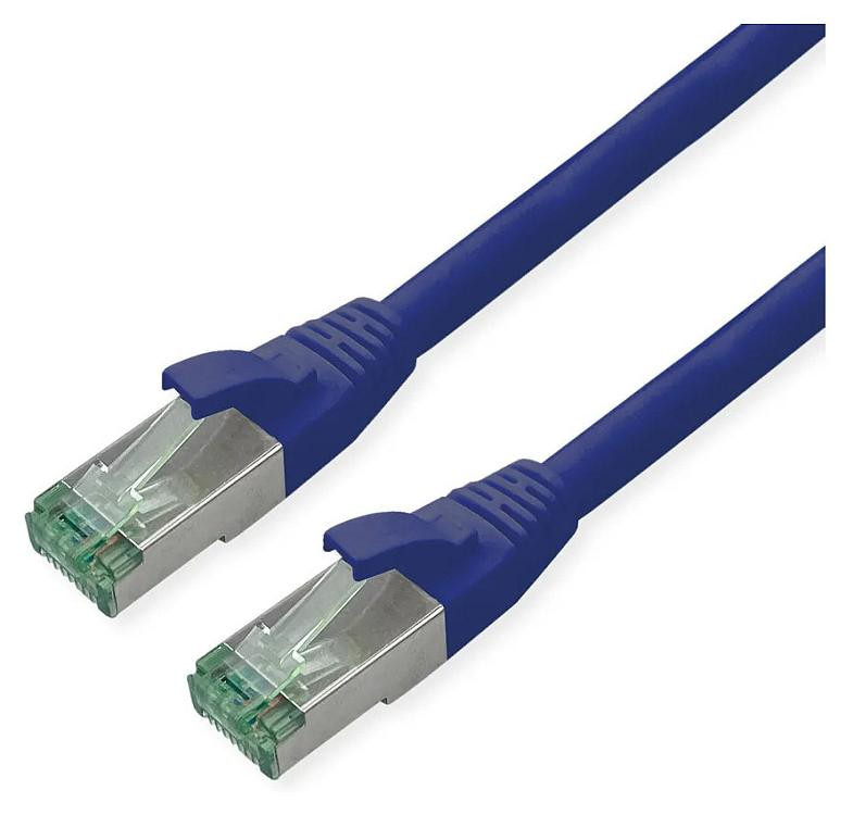 ROLINE RM patchkabel Cat.6A S/FTP (PiMF), blauw, 3 meter
