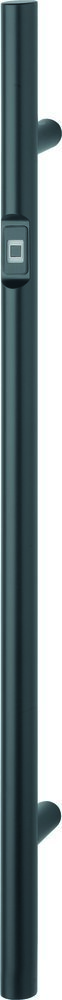 HOPPE Stoßgriff E5061BC,Fingerscan,Stütze gerade, BA 700mm, L 1.000mm, Ø 35mm, schwarz matt 11980035