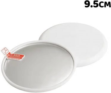 Inspire Curations Portable Wide Angle Round Photography Mirror white L