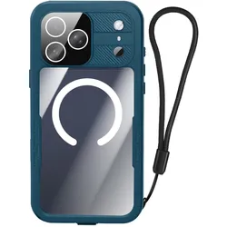 Shellbox Hülle iPhone 17 Pro Max IP68 Stossfest (Apple iPhone 17 Pro Max), Smartphone Hülle, Blau