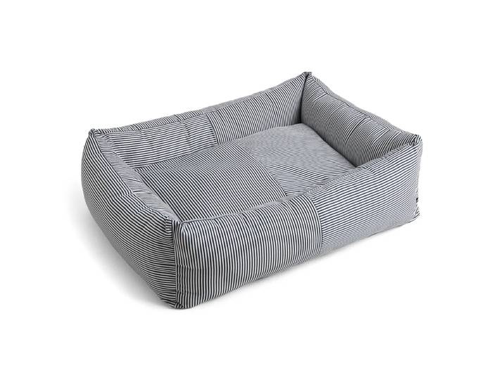 HAY - Hundebett, Zip, L, blau / weisse Streifen