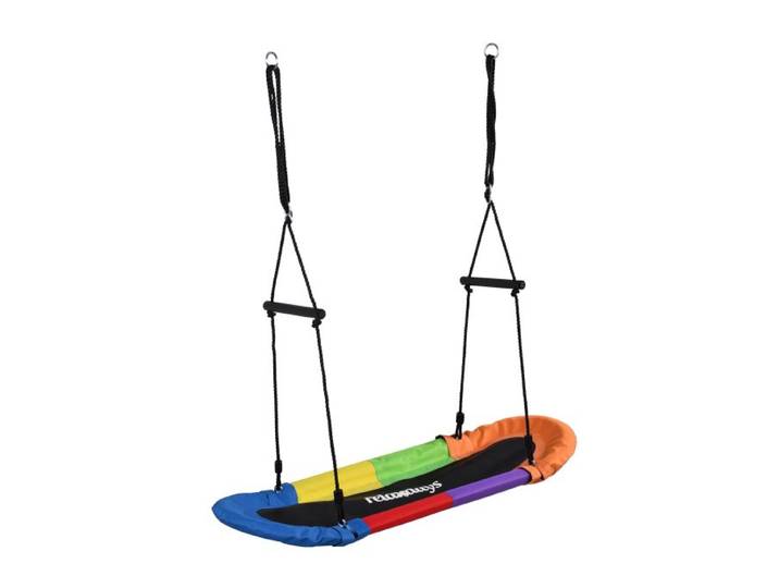 Relaxdays Balançoire nid ovale 150 kg poignées