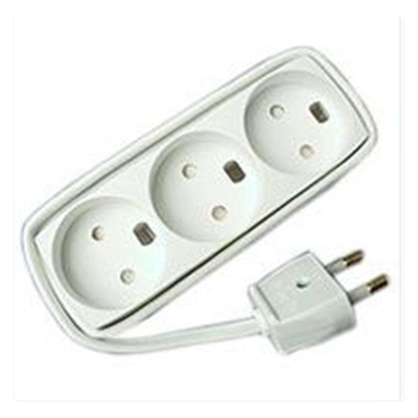 MicroConnect EL Stikdåse 3 udtag U/J Hvid (3x, CEE 7/7, 1.50 m) (GRUELU3H015)