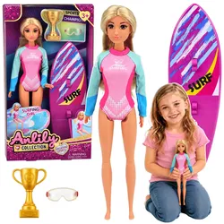 Anlily Surfer-Puppe im Neoprenanzug mit Surfbrett-Zubehörset
