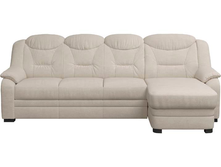 Ecksofa COTTA Marcus L-Form , beige, B:262cm H:99cm T:162cm, 100% Polyester, Sofas, Ecksofa, wahlweise mit Schlaffunktion