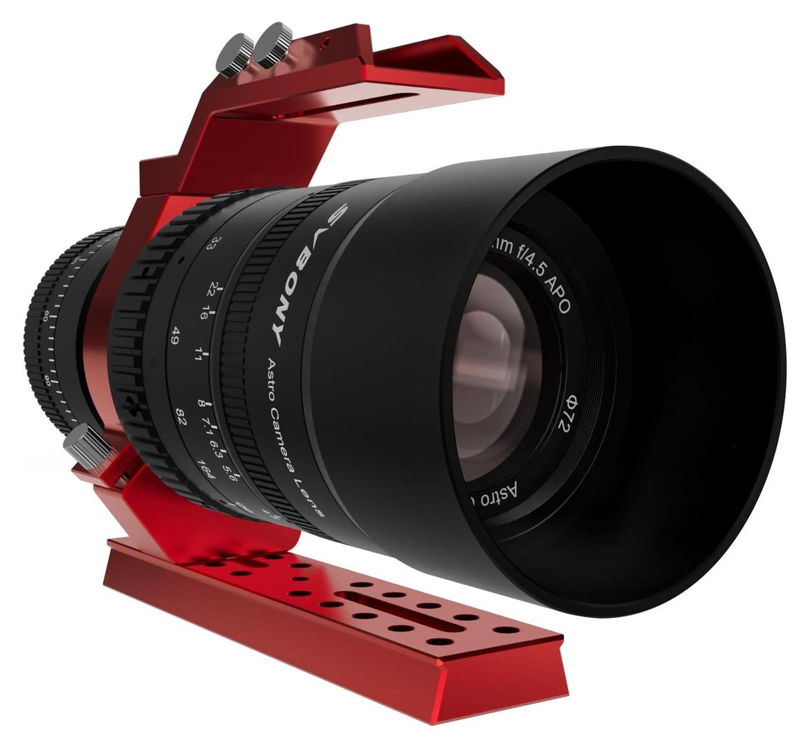 Kameraobjektiv Teleskop Astrofotografie-Objektiv - f/4,5 Petzval - 44 mm Vollformat - Verstellbare Blende f/4,5 bis f/22
