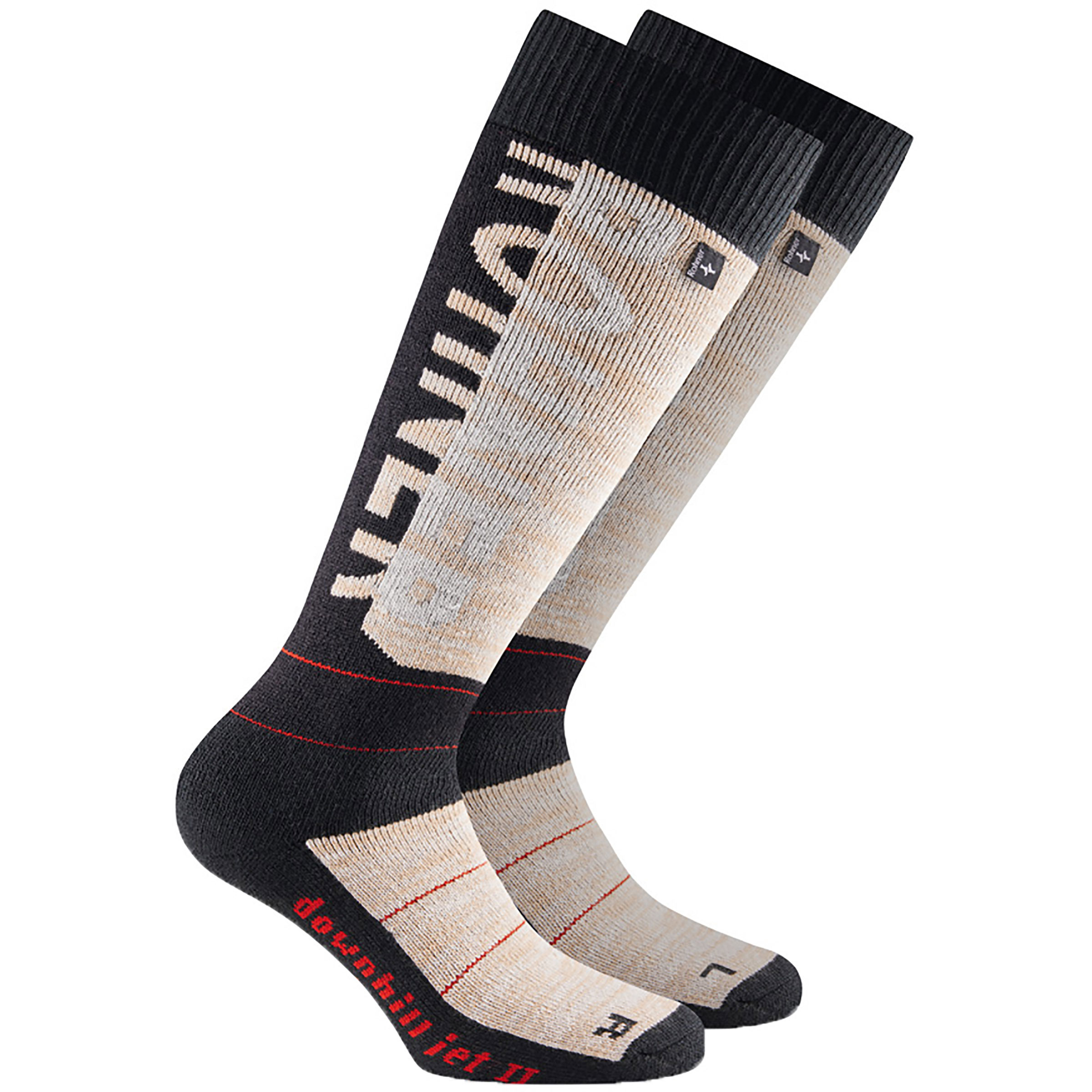 Rohner Downhill Jet Skisocken beige Größe 39 Trekking Elastisch