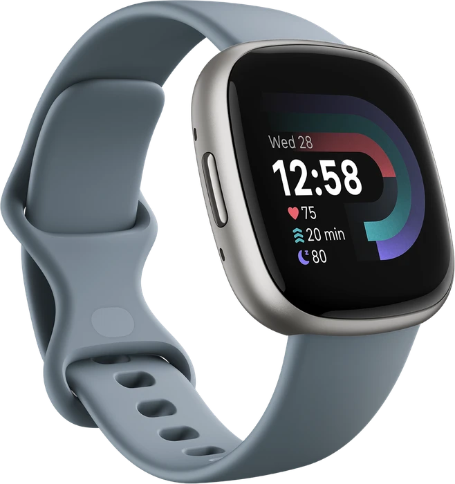 Fitbit Versa 4, waterfall blue - platinum