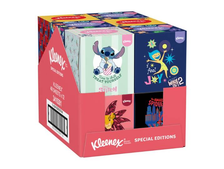 KLEENEX tissues - Disney - Voordeelverpakking - 12 x 48 stuks