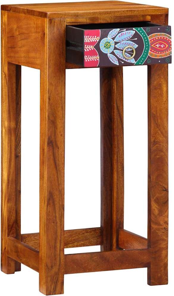 vidaXL Table d'appoint florale Marron 35 x 35 x 75 cm