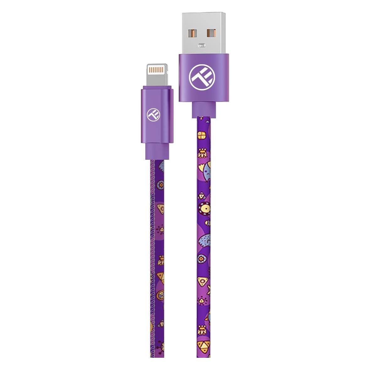 Tellur Graffiti USB to Lightning cable 3A 1m purple (1 m, USB 3.2 Gen 1, 15 W) (TLL155601)