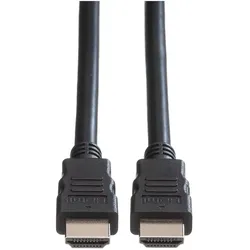 Roline HDMI High Speed Kabel (5 m), Videokabel, Schwarz