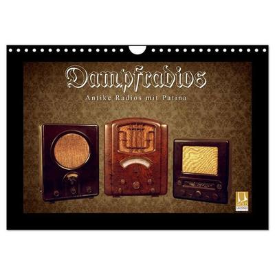 Dampfradios - Antike Radios mit Patina (Wandkalender 2027 DIN A4 quer), CALVENDO Monatskalender