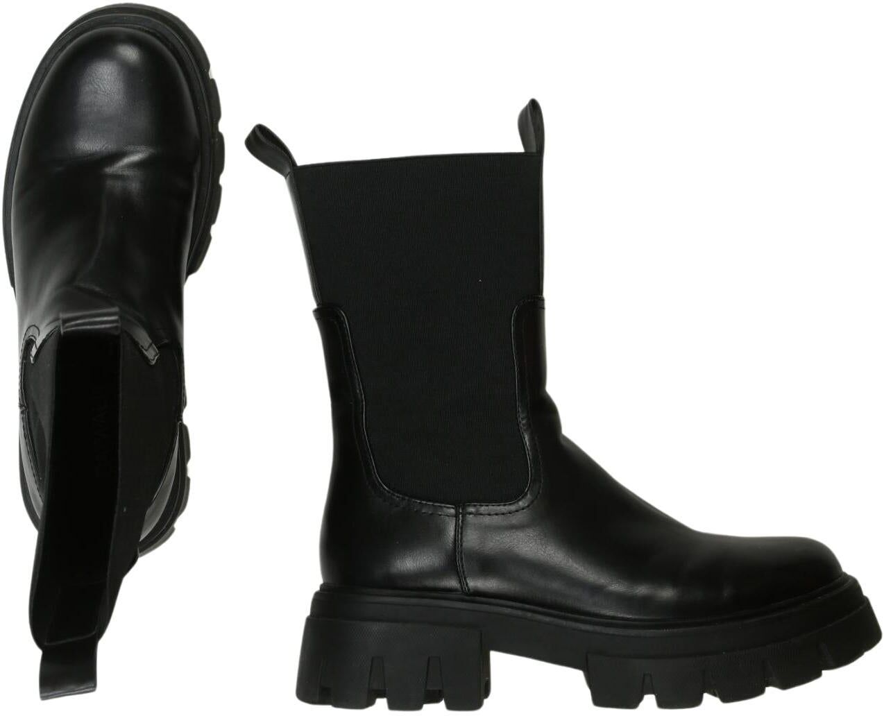 Catwalk Damen Stiefel, Schwarz, Gr. EU 36, Kunstleder - Second Hand
