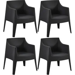 CLP 4er Set Stühle Bartal   Farbe: schwarz
