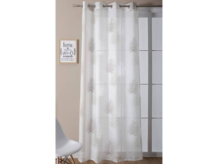 Rideau à œillets Bellinda 135 x 225cm Blanc/Blanc