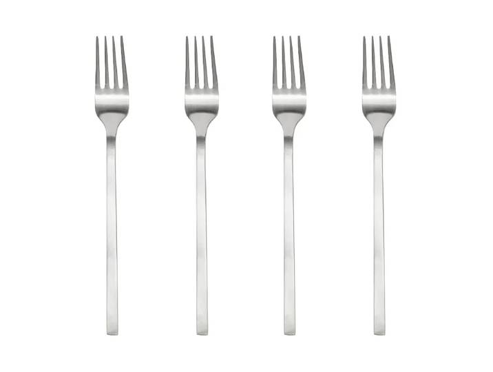 OYOY Fourchette Yuka, lot de 4. Acier brossé