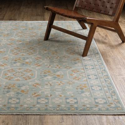 Style Haven Meadow Bohemian Medallion Teal/ Blue Area Rug