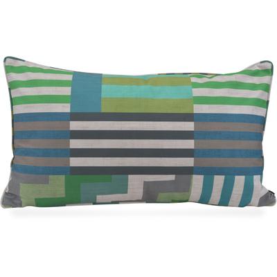 Dekokissen H.O.C.K. "H.O.C.K. Cabana", grün, gestreift, B:40cm H:10cm L:70cm, Polyester, Dekokissen_Sitzkissen_Kissenhüllen, oder Bodenkissen