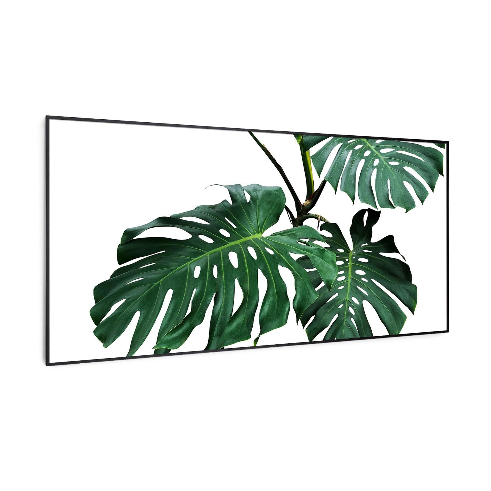 Wonderwall Air Art Smart Infrarotheizung Grünes Blatt 120x60cm 700W 120 x 60 cm