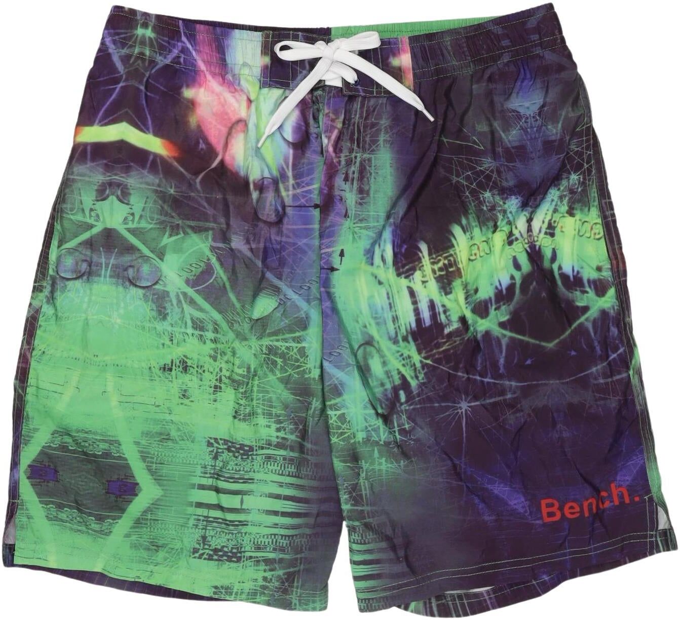 Bench. Herren Shorts, Neon, Gr. M, Synthetik - Second Hand