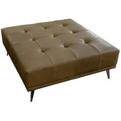 HOCKER WIOLO Beige Leder