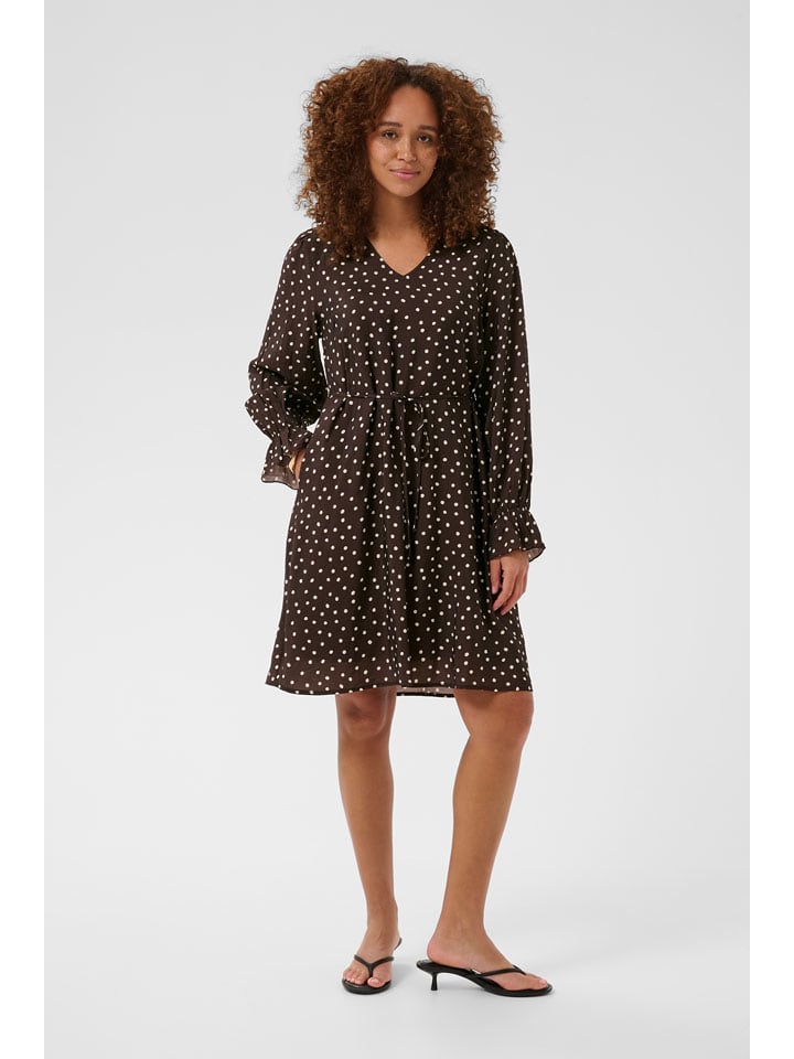 Kaffe Kleid in Braun - 44