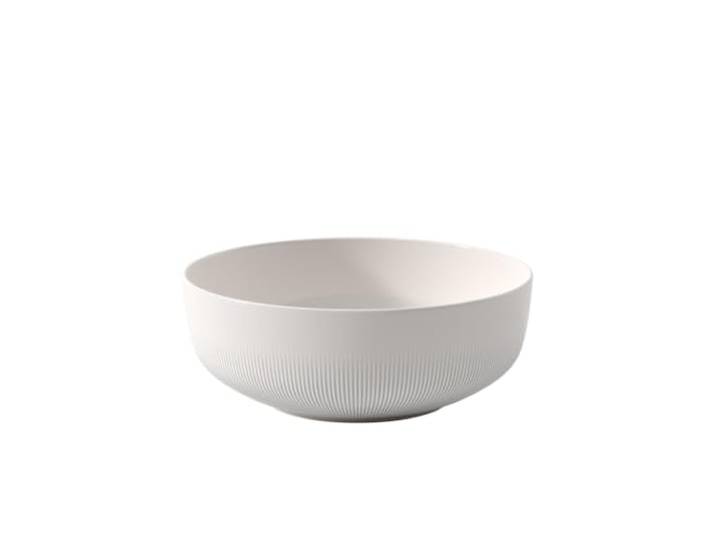 Villeroy & Boch – Afina Salat-/ Servierschüssel Groß Weiß, Spülmaschinenfest, Mikrowellensicher, Bowl, große Schüssel, Schale Stapelbar, Premium Porzellan