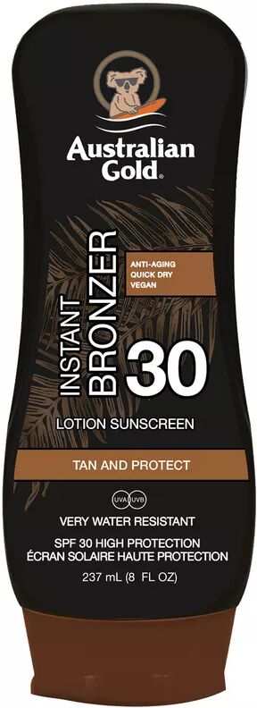 Australian Gold - Lotion&Bronzer, SPF30, Bronzer Lotion SPF 30, 237 ml