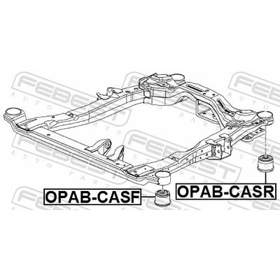 FEBEST Lagerung, Achskörper OPAB-CASF vorne für GM Opel