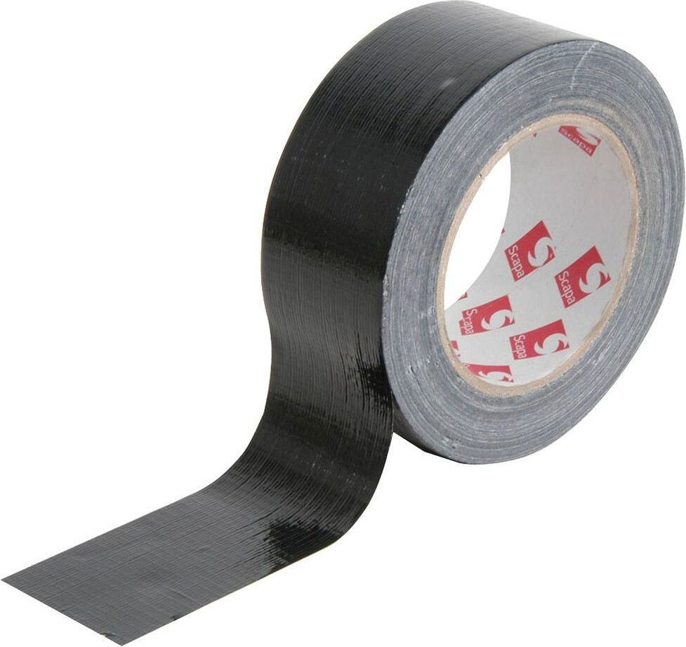 QTX Sound Gaffer tape zwart 50 meter