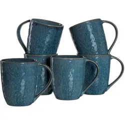 KAFFEEBECHER Matera blau 430 ml 6er Set