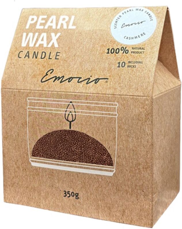 Emocio Pearl wax Cashmere Red bougie parfumée 350 g