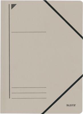 LEITZ® Eckspannmappe, DIN A4, Gummizugverschluss, grau