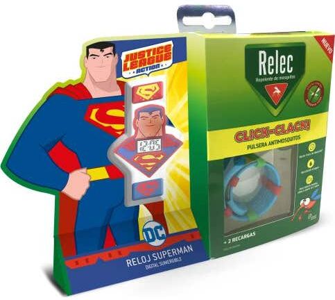 Relec Pulsera Antimosquitos Click Clack Superman