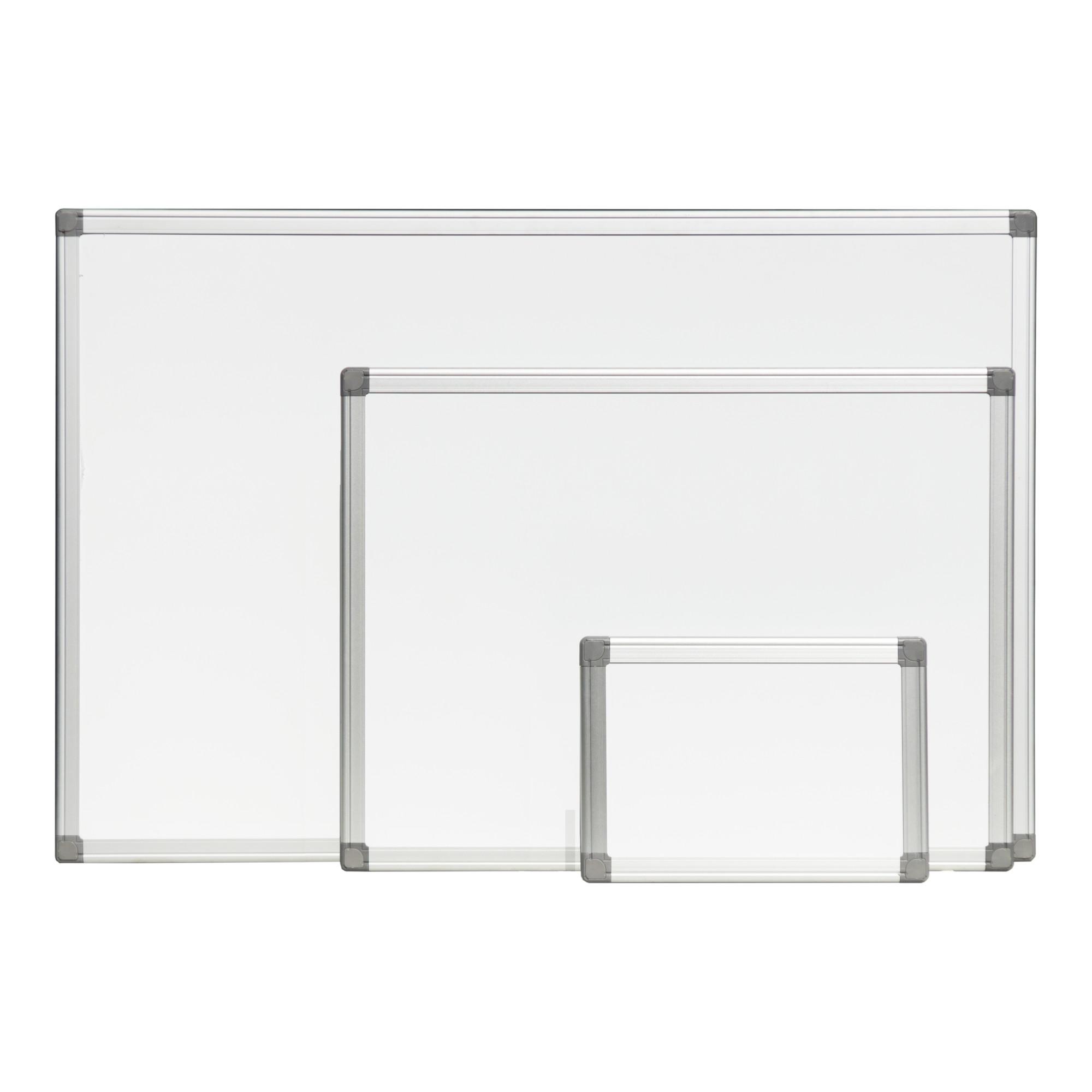 STIER Whiteboard, magnetisch mit Alu-Rahmen, 1800 x 1200 mm (904672)